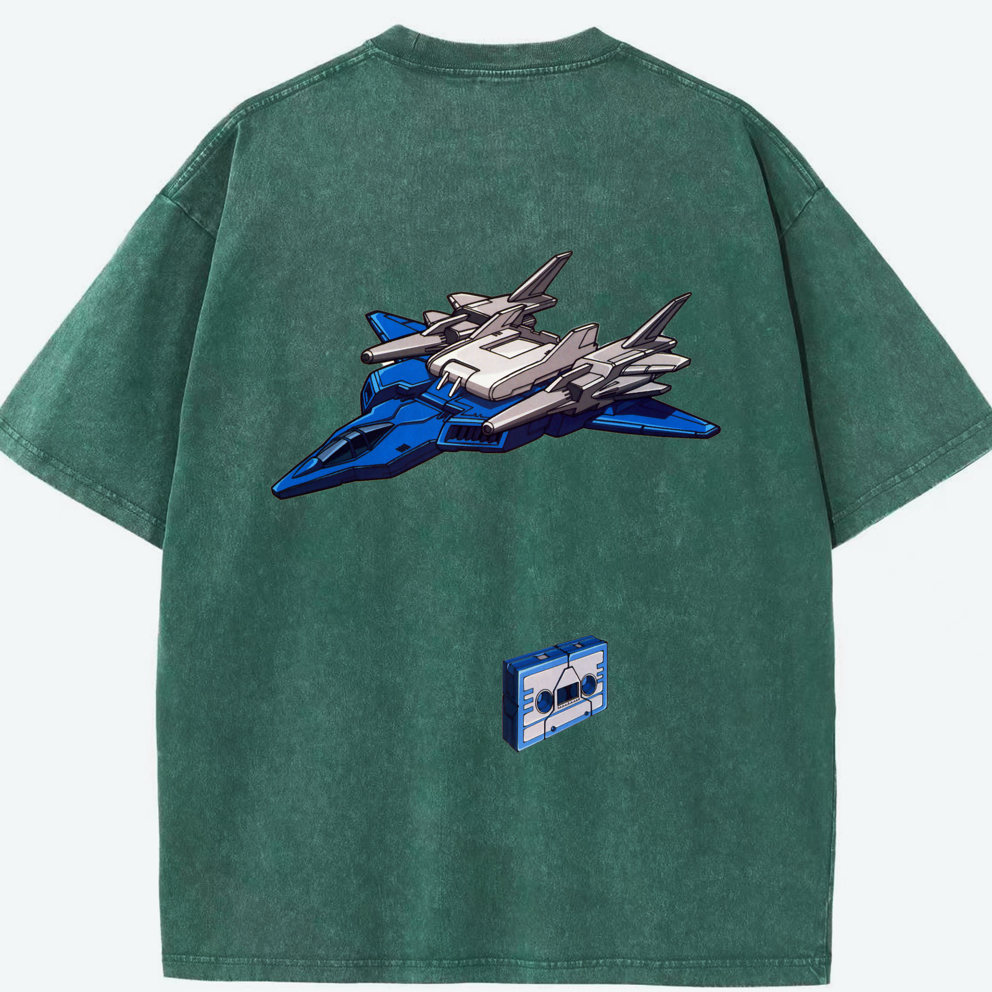 （画像用）  綿100% ヴィンテージ風 半袖Tシャツ（背面プリント）